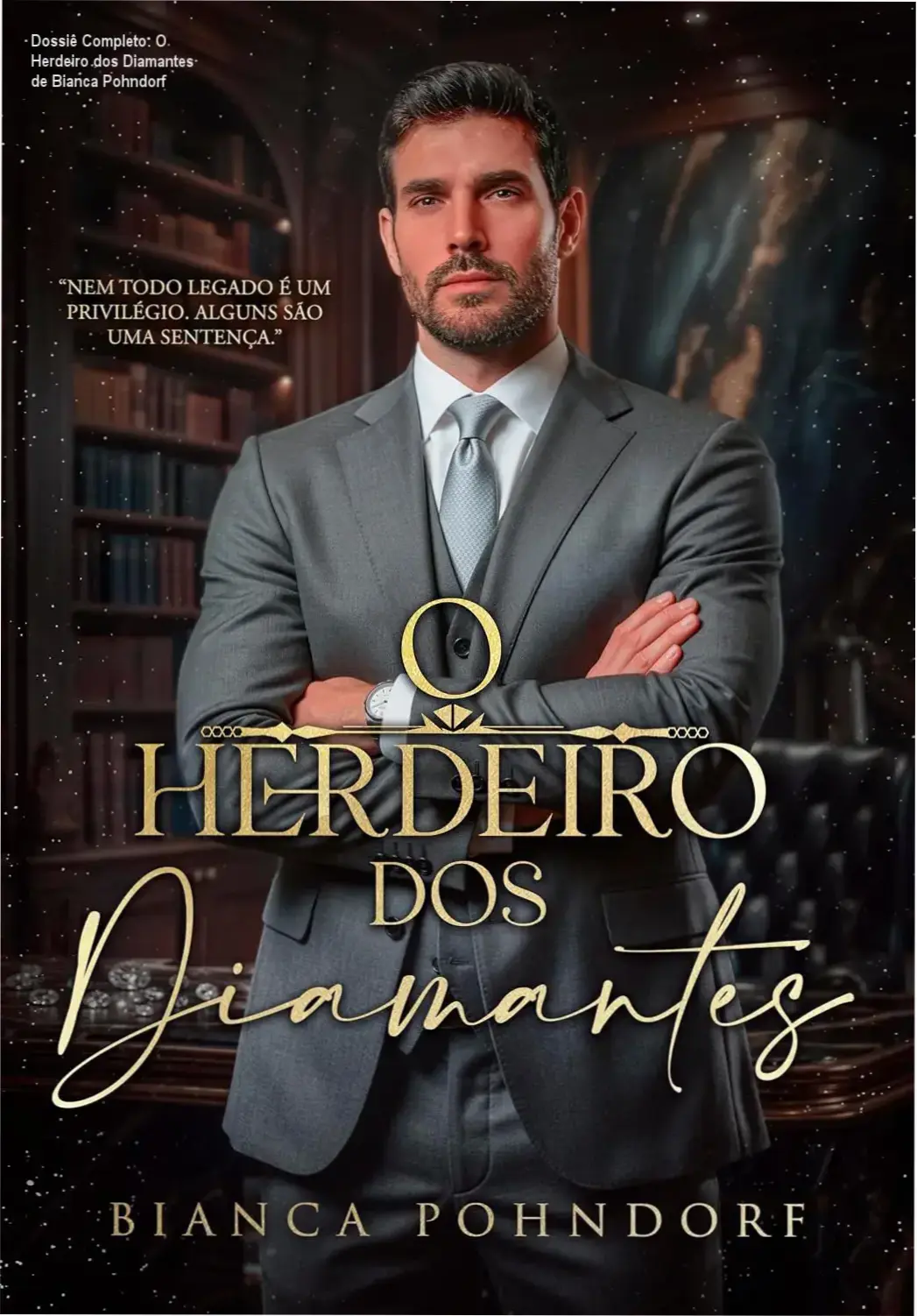o herdeiro dos diamantes romance mafia Dossiê Completo: O Herdeiro dos Diamantes de Bianca Pohndorf Capa do eBook O Herdeiro dos Diamantes de Bianca Pohndorf destacando a temática de romance e máfia