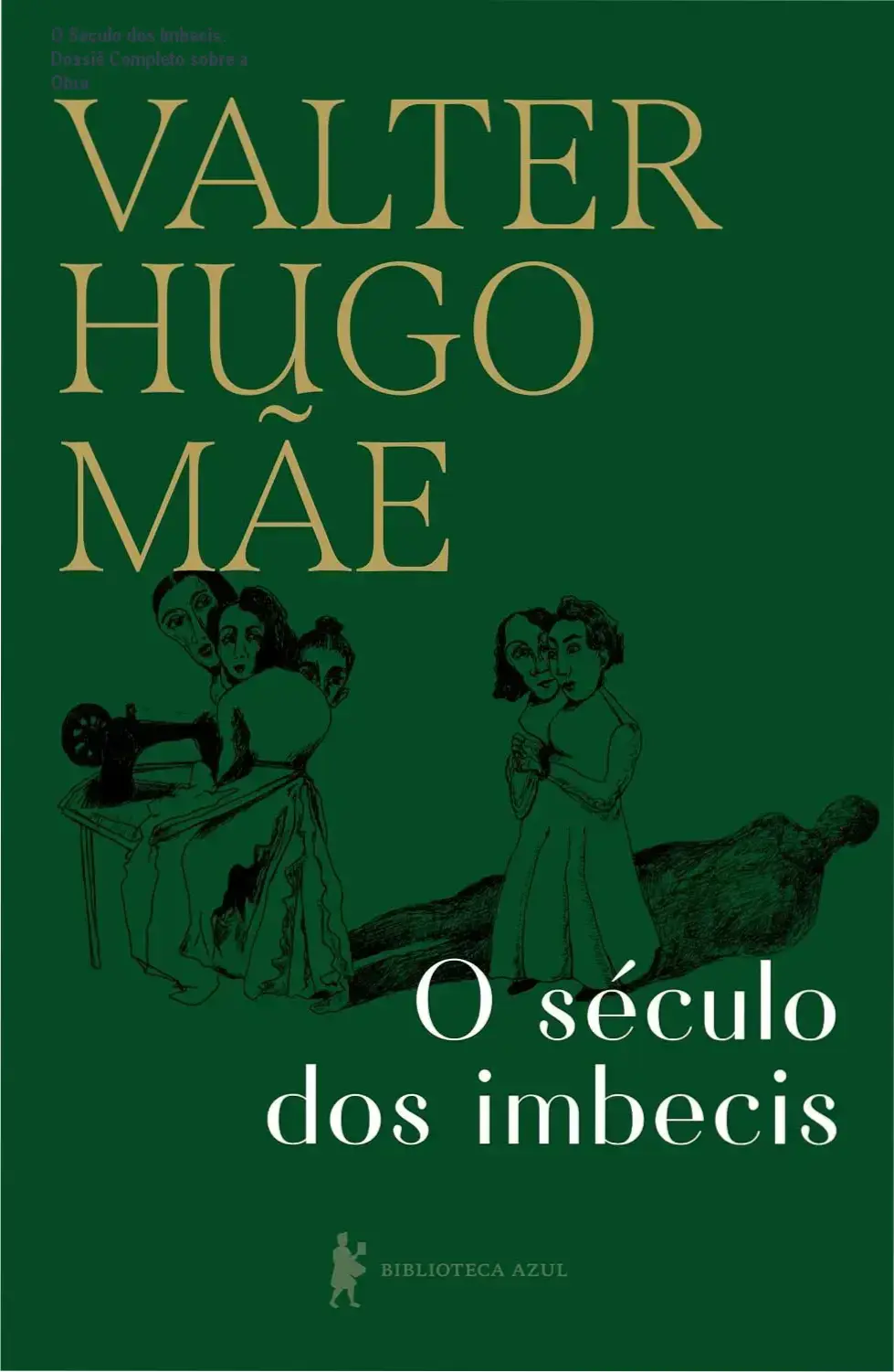 Capa do livro O Século dos Imbecis de Valter Hugo Mãe em formato capa dura