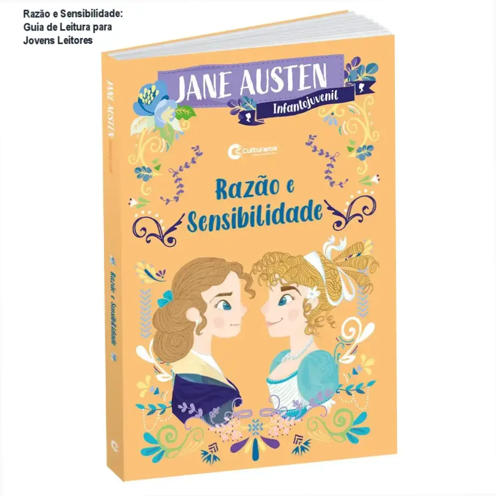 Capa do livro Razão e Sensibilidade versão infantojuvenil de Jane Austen adaptado por Gemma Barder