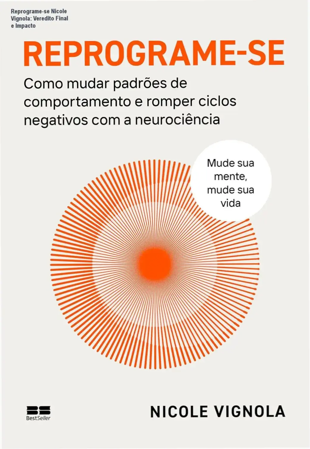 Reprograme-se Nicole Vignola bastidores e funcionamento do método