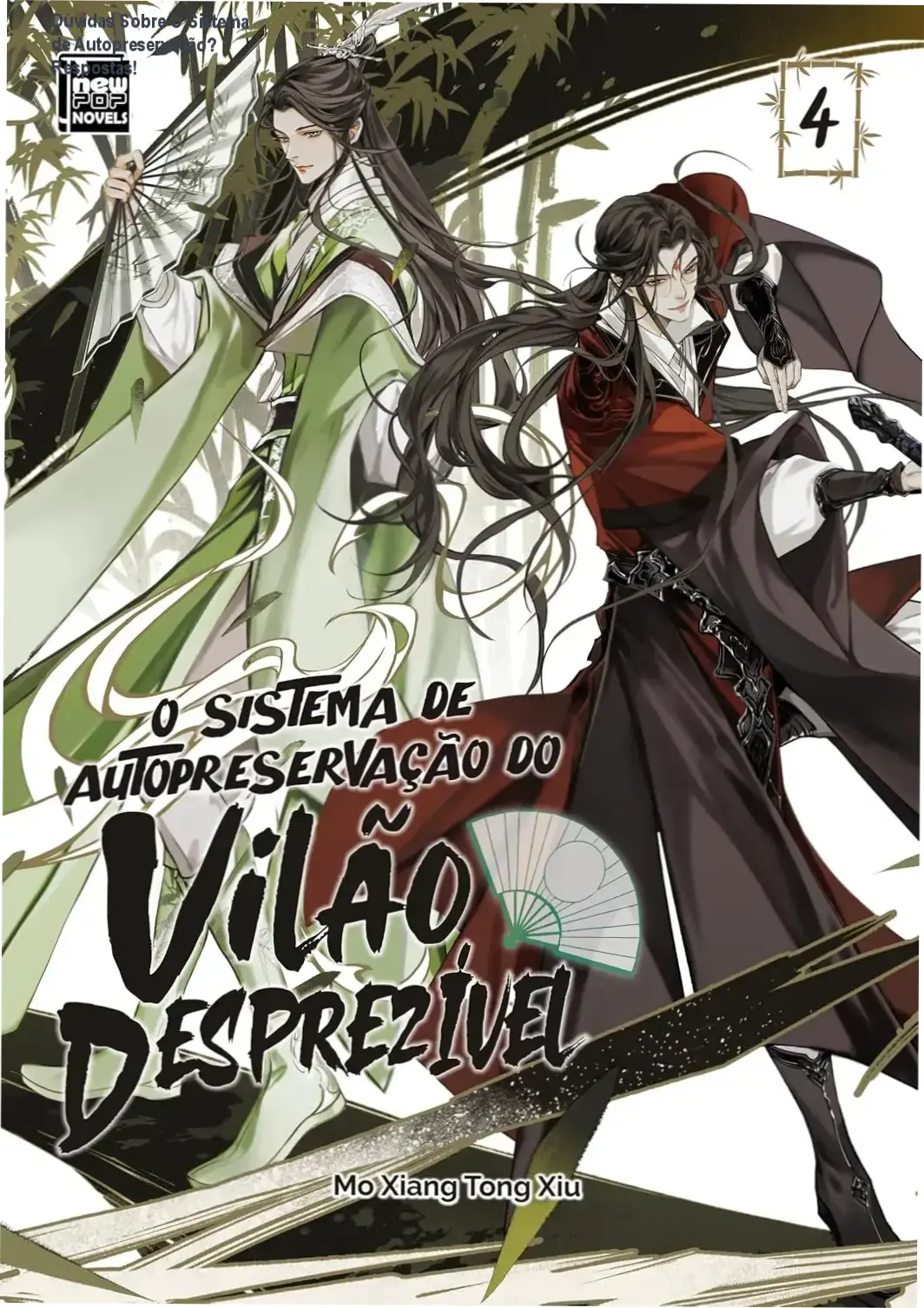 Capa do livro O Sistema de Autopreservação do Vilão Desprezível – capa comum com design sombrio e título em destaque