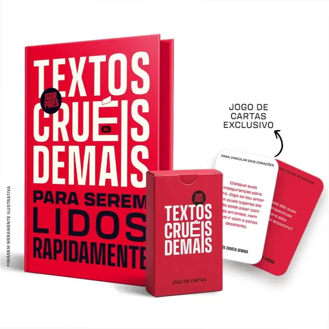 textos crueis demais edicao luxo igor pires Veredito Final: Textos Cruéis Demais Edição de Luxo Igor Pires Capa da edição de luxo comemorativa do livro Textos Cruéis Demais de Igor Pires