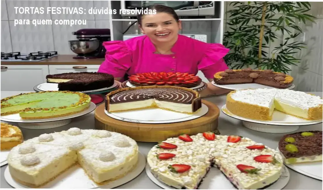 Aula demo das tortas festivas do curso de Jéssica Mezzaroba