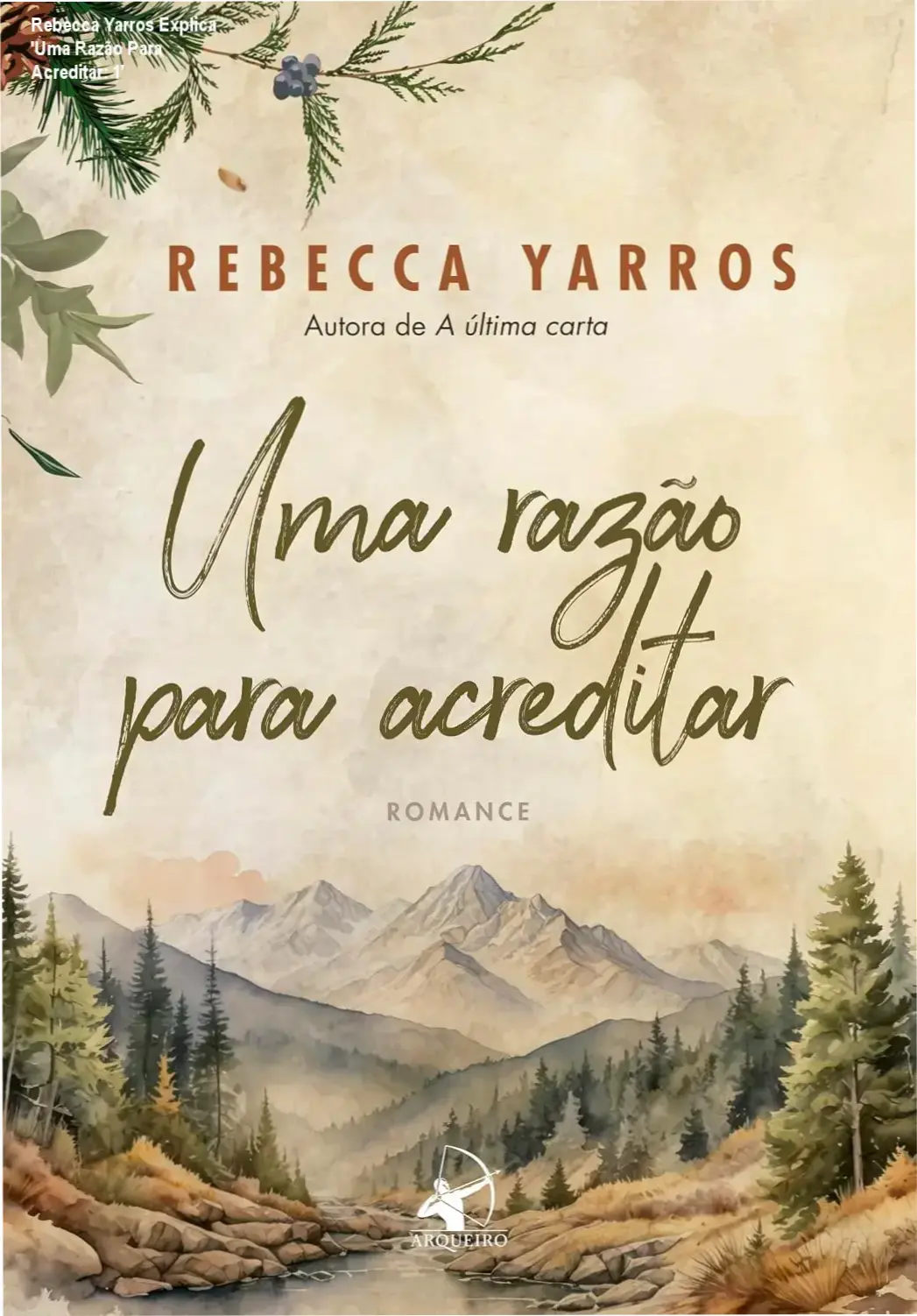 Capa do livro 'Uma Razão Para Acreditar: 1' em destaque, mostrando a arte da edição em português