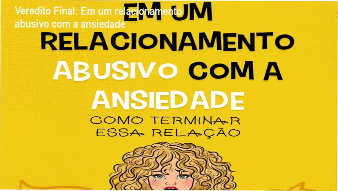 Capa do ebook Em um relacionamento abusivo com a ansiedade com elementos de equilíbrio emocional