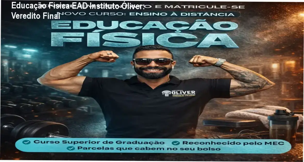 bacharelado educacao fisica ead instituto oliver Educação Física EAD Instituto Óliver: Veredito Final Profissional estudando Bacharelado em Educação Física EAD do Instituto Óliver
