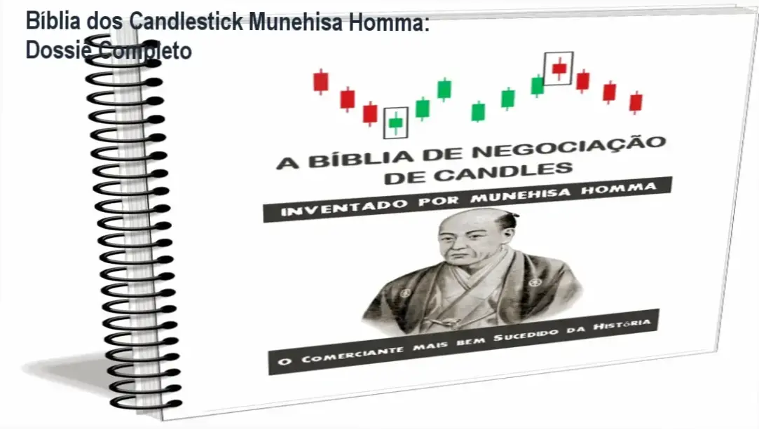 biblia dos candlestick munehisa homma estrategias trade Bíblia dos Candlestick Munehisa Homma: Dossiê Completo Livro digital Bíblia dos Candlestick de Munehisa Homma exibindo análise de padrões de velas em gráfico financeiro