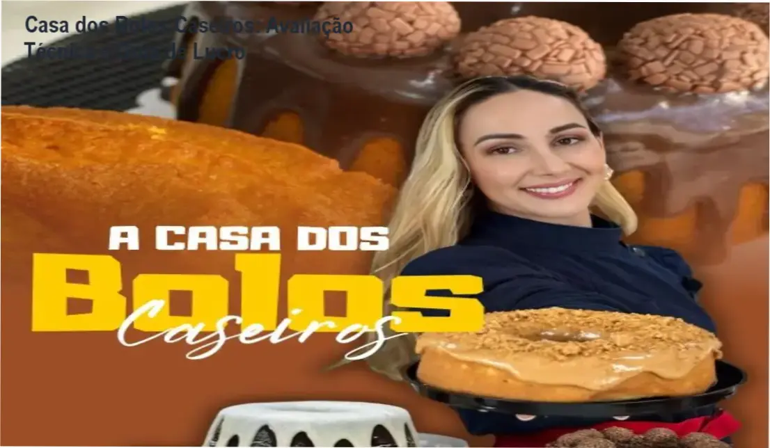 Produção de bolos caseiros profissionais para venda com foco em alta rotatividade