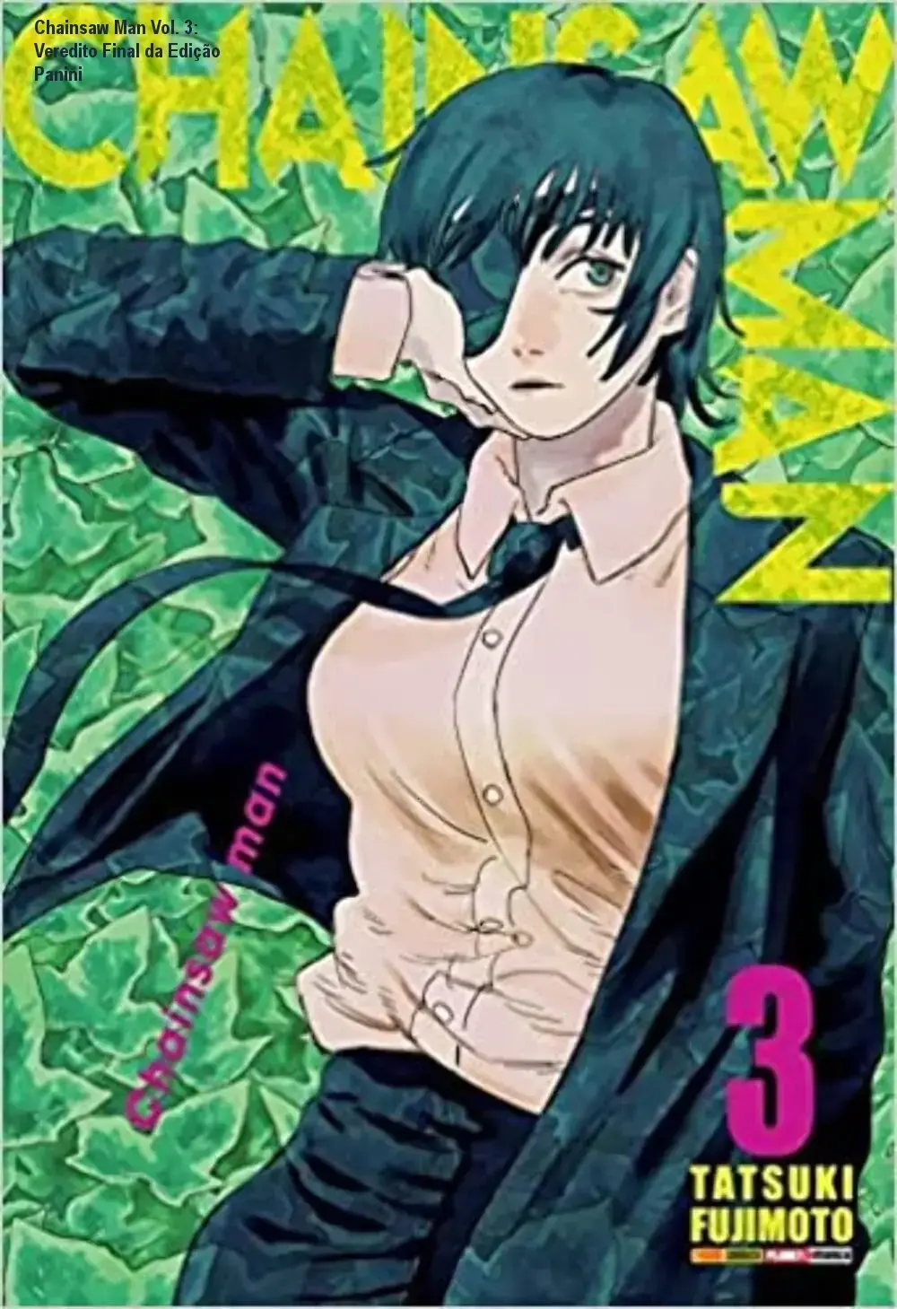 Chainsaw Man Vol. 3 de Tatsuki Fujimoto visão interna da obra