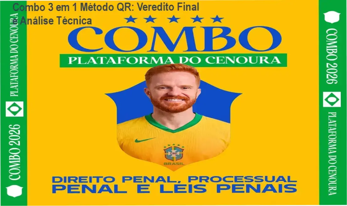 combo 3 em 1 metodo qr estudo penal Combo 3 em 1 Método QR: Veredito Final e Análise Técnica Material didático do Combo 3 em 1 Método QR com livros interativos e tecnologia QR Code para concursos