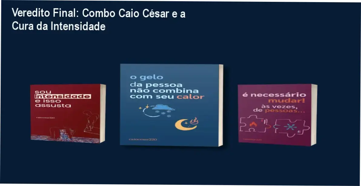 Capa dos eBooks de Caio César da Silva sobre intensidade e superação de ciclos tóxicos