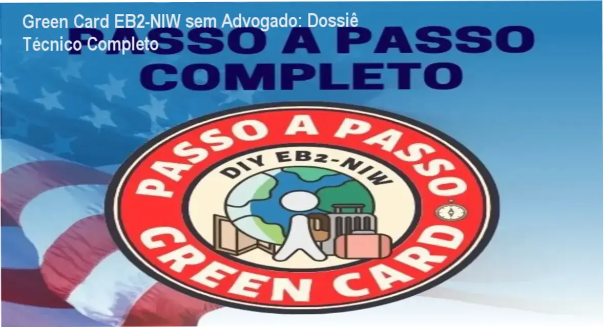 Infográfico detalhando o processo de Green Card via EB2-NIW para self-petitioners