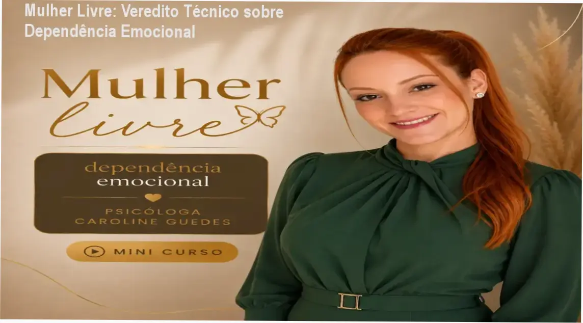 curso mulher livre dependencia emocional caroline guedes Mulher Livre: Veredito Técnico sobre Dependência Emocional Interface do curso Mulher Livre da Psicóloga Caroline Guedes para superação da dependência emocional