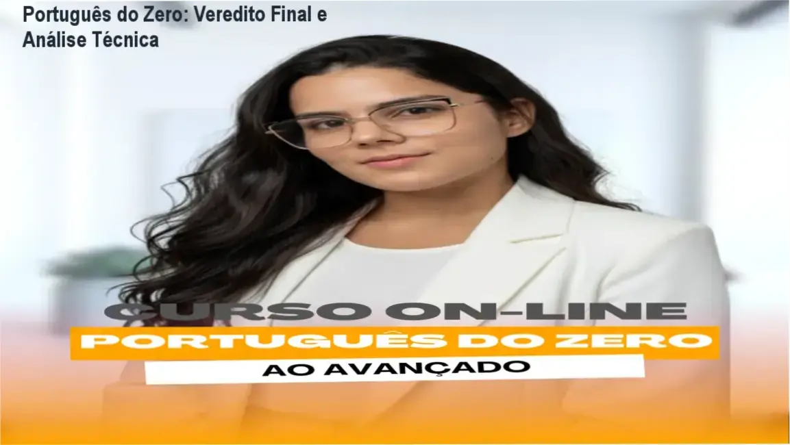 Interface do curso Português do Zero focada em gramática para concursos públicos