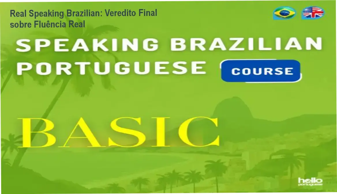 Estudante utilizando o curso Real Speaking Brazilian para aprender a falar português coloquial de forma independente