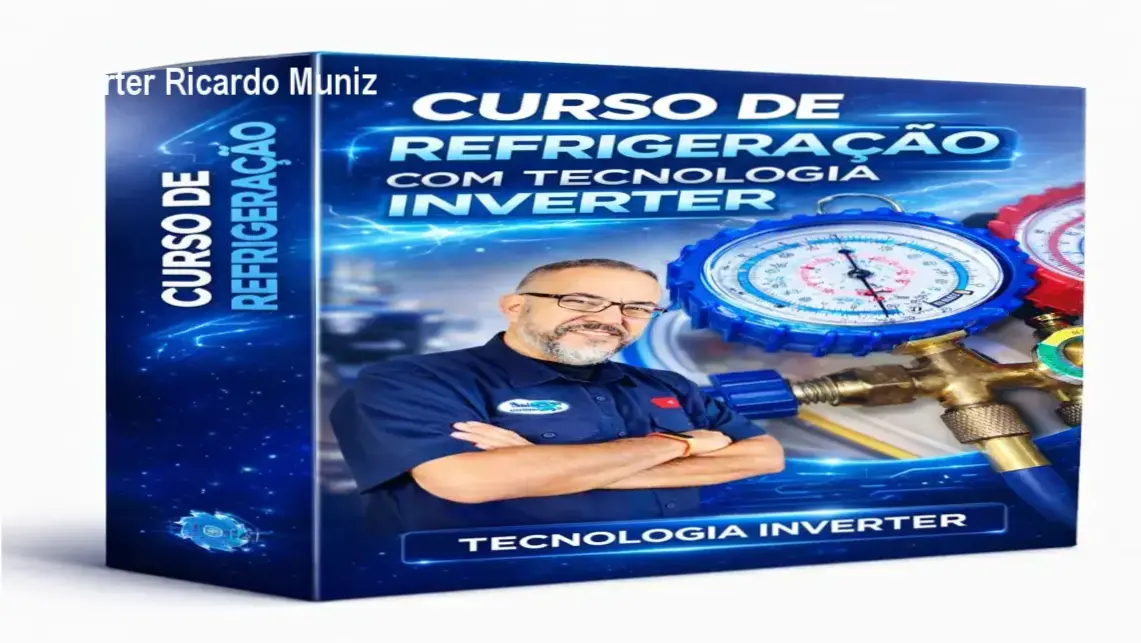 curso refrigeracao tecnologia inverter ricardo muniz Veredito Final: Curso de Refrigeração Inverter Ricardo Muniz Técnico de refrigeração realizando manutenção em geladeira com tecnologia inverter seguindo método Ricardo Muniz