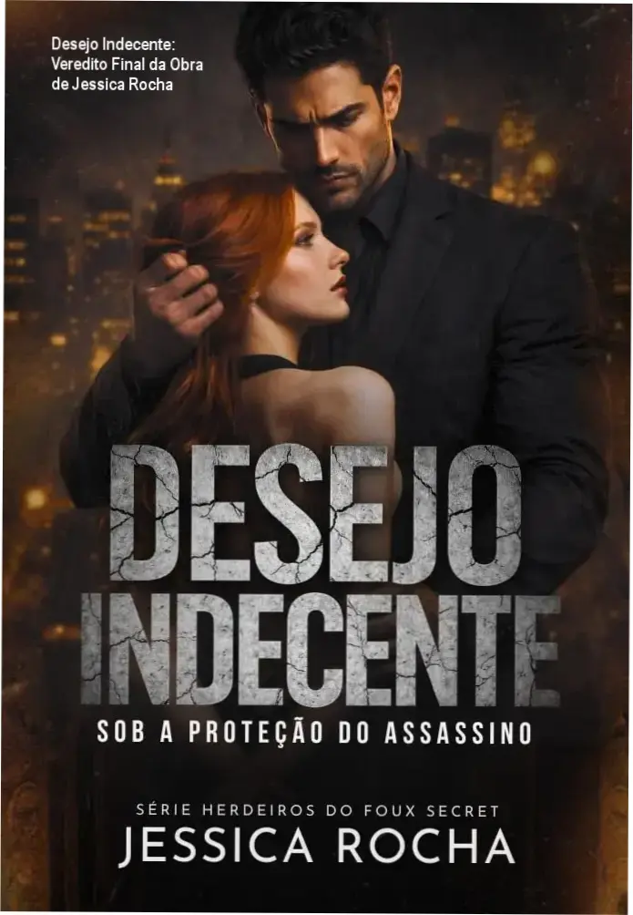 Capa do livro Desejo Indecente de Jessica Rocha evidenciando a temática de dark romance
