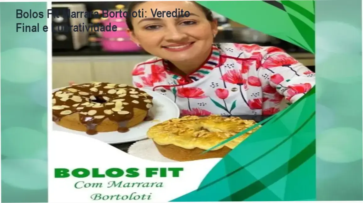 Ebook Bolos Fit Marrara Bortoloti: visão interna da apostila e receitas
