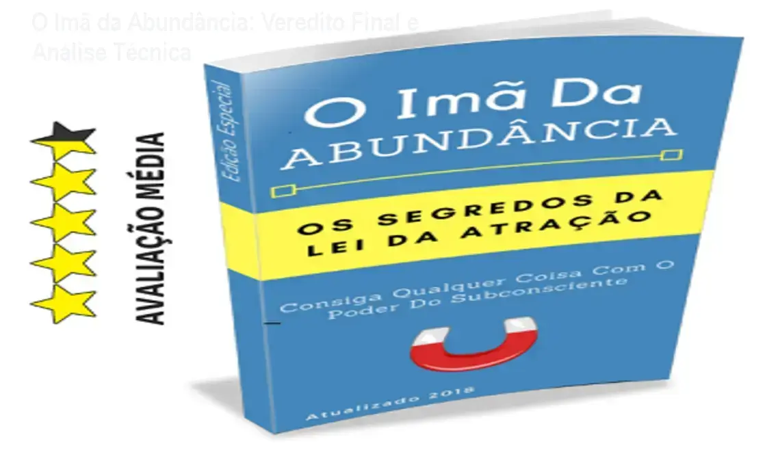 Capa do e-book O Imã da Abundância com elementos que remetem à prosperidade e lei da atração