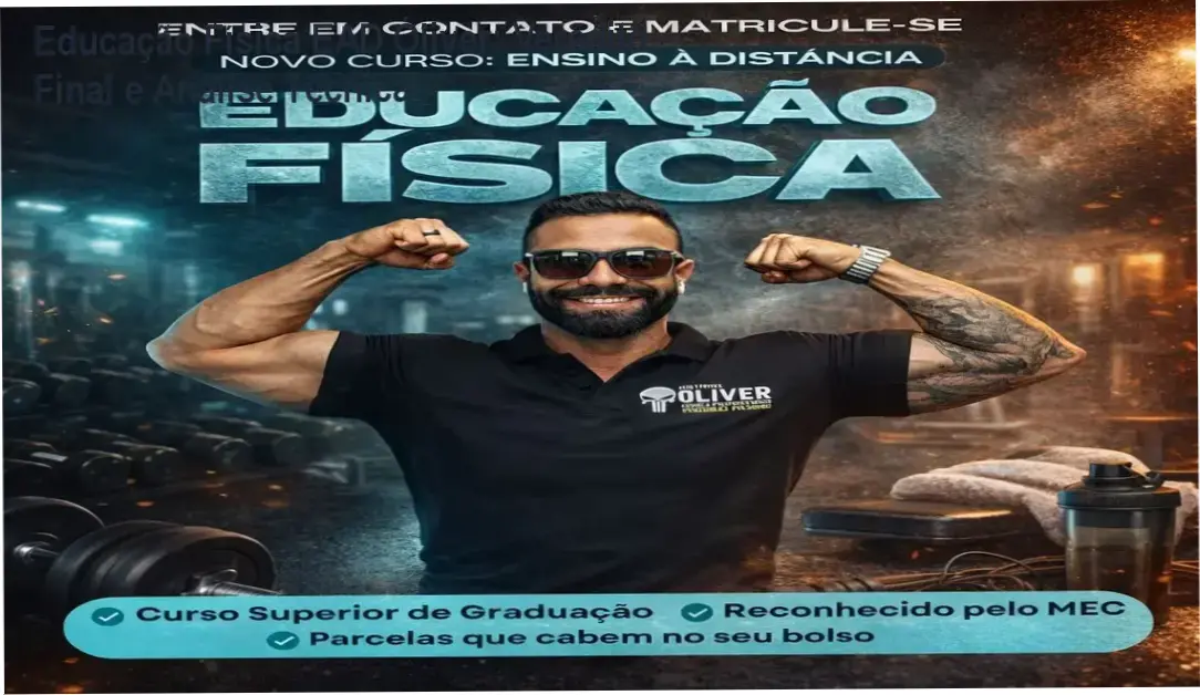 educacao fisica ead oliver certificacao cref Educação Física EAD Óliver: Veredito Final e Análise Técnica Estudante de Educação Física EAD Óliver analisando material didático para obtenção do CREF