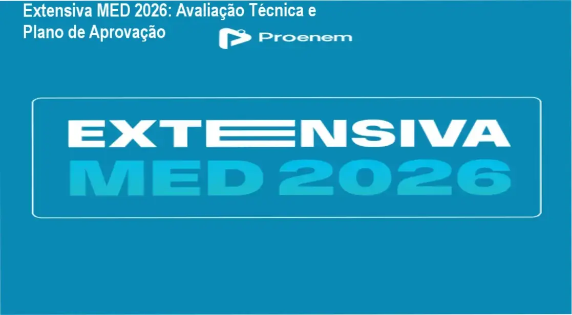 Estudante utilizando o curso Extensiva MED 2026 para preparação de vestibular de medicina