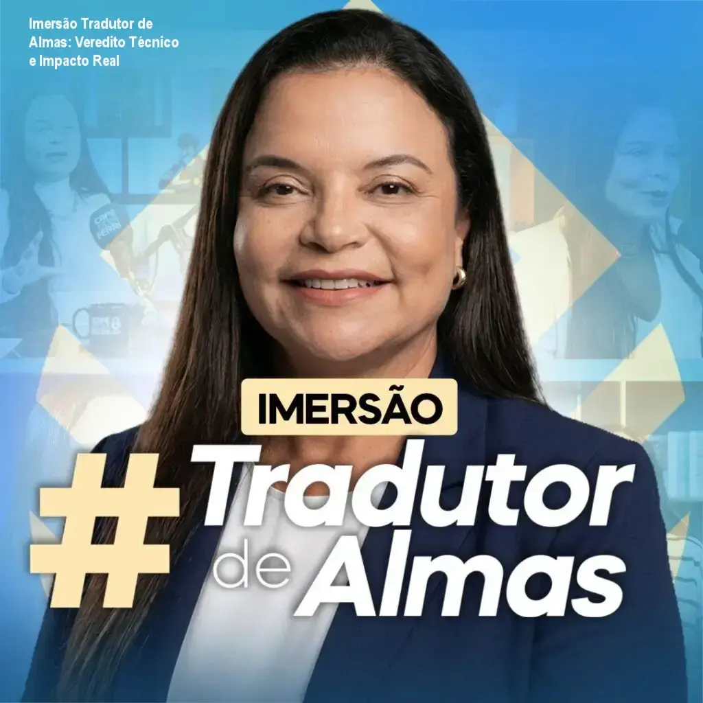 imersao tradutor de almas andrea vermont resultado Imersão Tradutor de Almas: Veredito Técnico e Impacto Real Dra. Andréa Vermont conduzindo a Imersão Tradutor de Almas para desbloqueio emocional