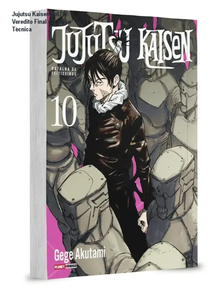 jujutsu kaisen vol 10 panini analise Jujutsu Kaisen Vol. 10: Veredito Final e Análise Técnica Capa do mangá Jujutsu Kaisen Batalha de Feiticeiros Volume 10 edição Panini