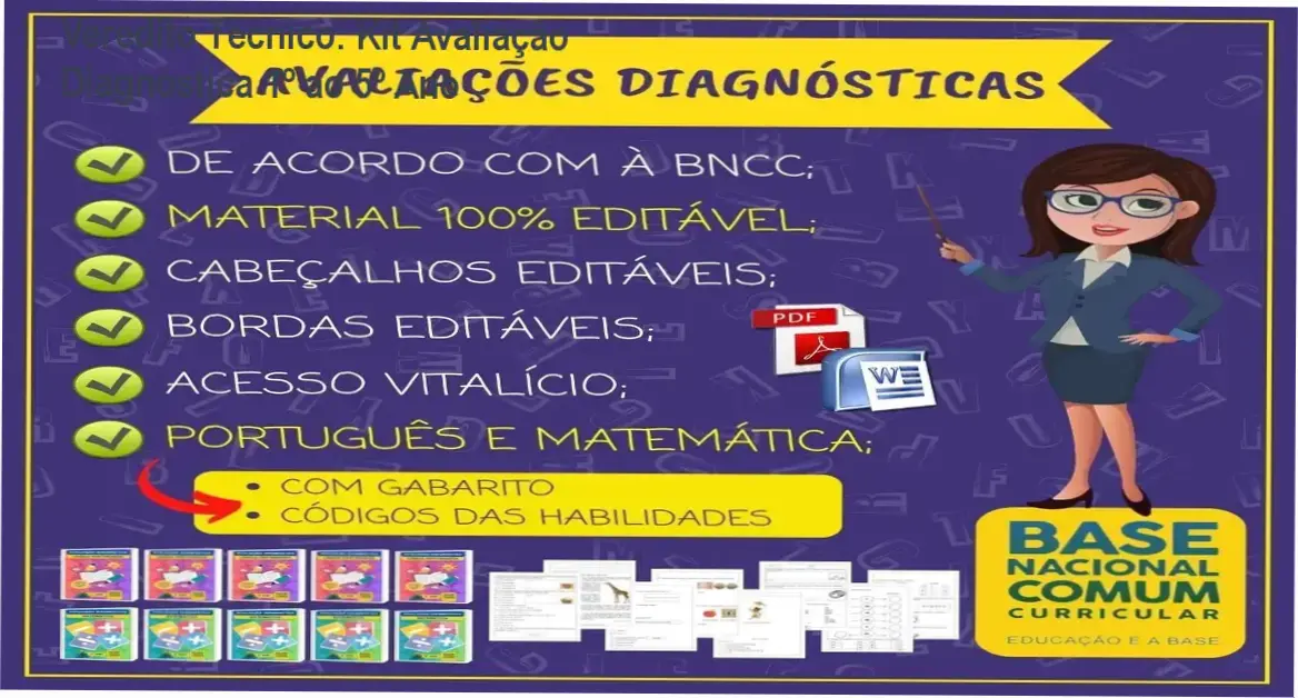 kit avaliacao diagnostica 1 ao 5 ano so escola Veredito Técnico: Kit Avaliação Diagnóstica 1º ao 5º Ano Conjunto de provas de avaliação diagnóstica do 1º ao 5º ano alinhadas à BNCC