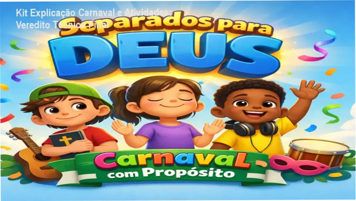 kit explicacao carnaval atividades biblicas infantis Kit Explicação Carnaval e Atividades: Veredito Técnico Final Recursos pedagógicos do kit Explicação Carnaval e Atividades para ministério infantil