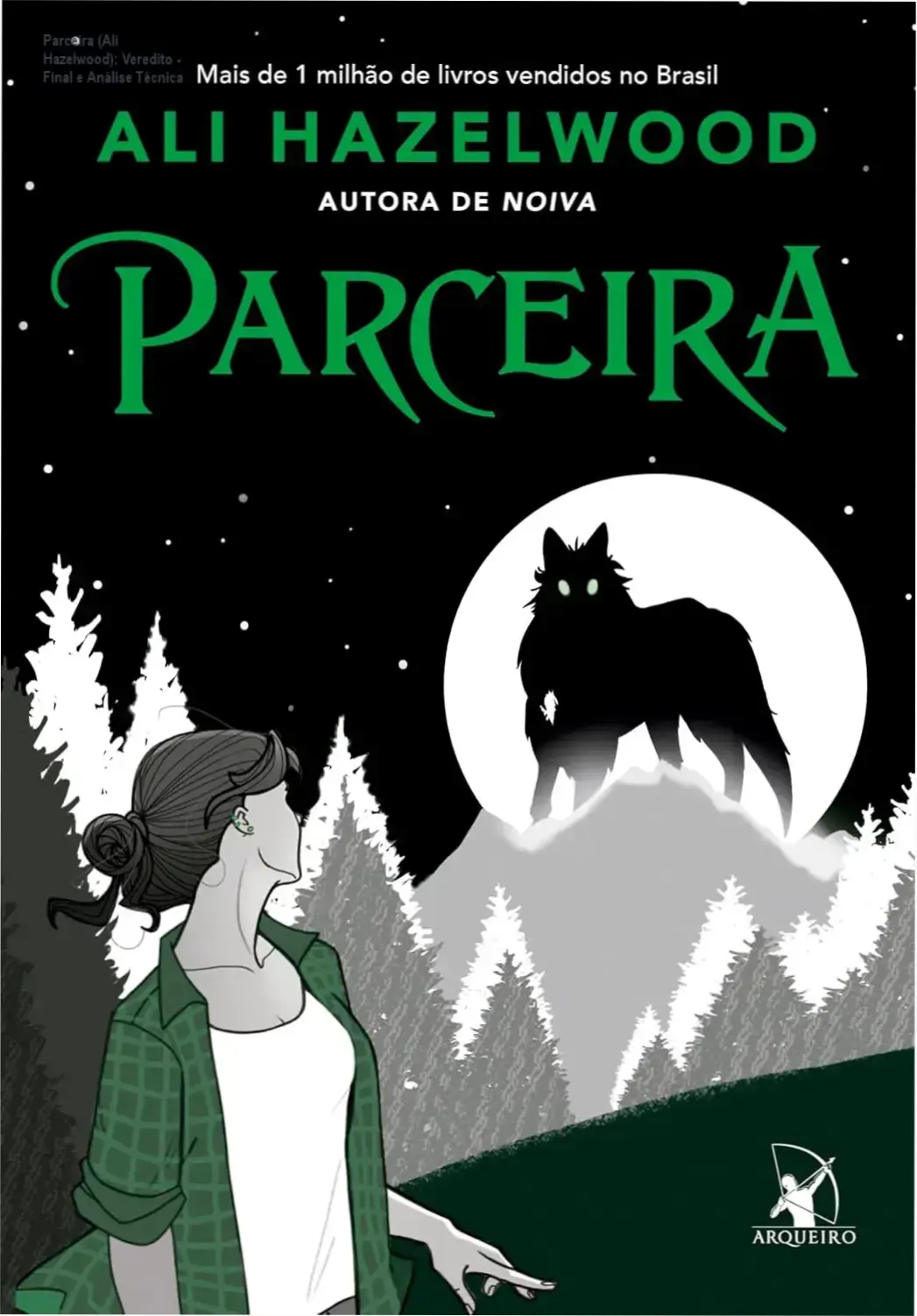 Capa do livro Parceira de Ali Hazelwood evidenciando a temática de romance paranormal e licanos