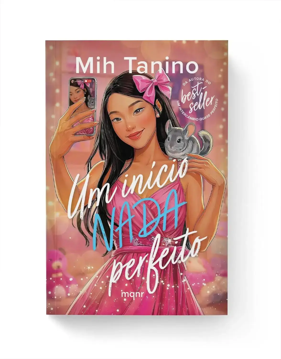 Capa do livro Um Início Nada Perfeito de Mih Tanino focando nos temas de fama e superação