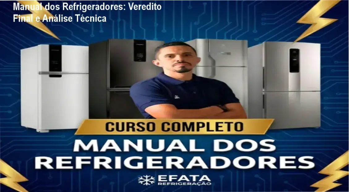 Técnico de refrigeração aplicando conhecimentos do Manual dos Refrigeradores em manutenção de geladeira
