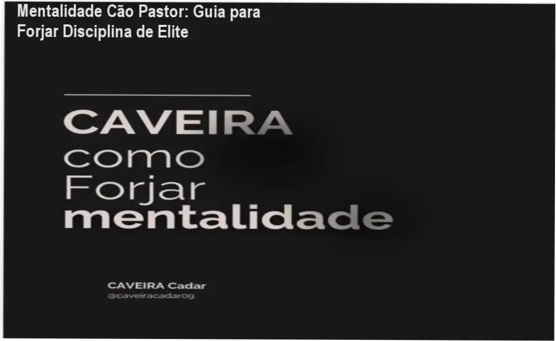 Representação de foco e disciplina mental baseada no Método Cão Pastor de Ronald Cadar