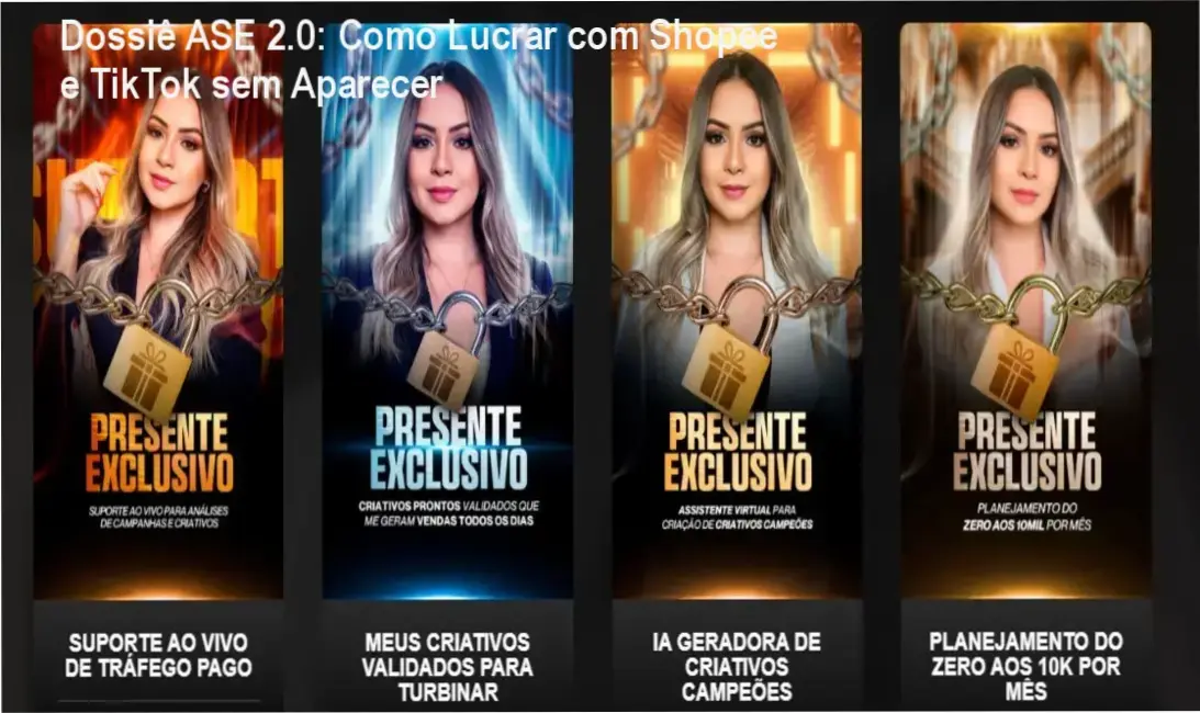 metodo ase 2 rafaele monteiro estratega afiliados Dossiê ASE 2.0: Como Lucrar com Shopee e TikTok sem Aparecer Dashboard e materiais do Método ASE 2.0 focado em vendas como afiliado Shopee e TikTok Shop