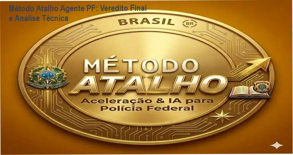 Infográfico do Método Atalho Agente da PF detalhando o sistema de Engenharia Reversa e Inteligência Artificial