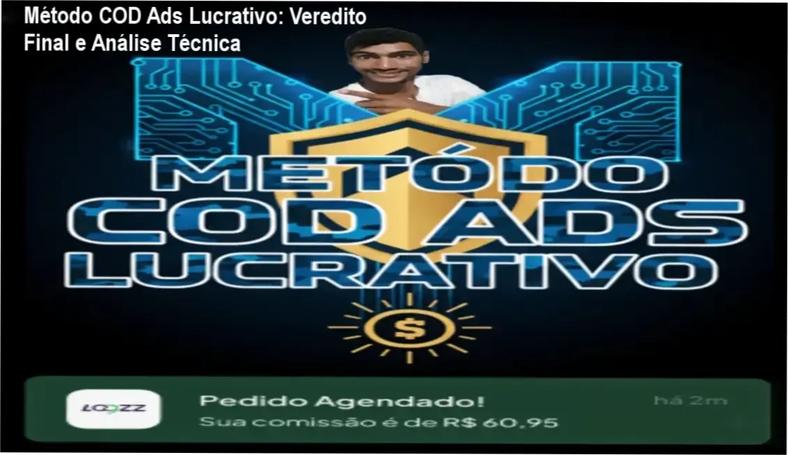 metodo cod ads lucrativo estrategia vendas Método COD Ads Lucrativo: Veredito Final e Análise Técnica Interface do treinamento Método COD Ads Lucrativo detalhando estratégias de tráfego pago para Cash on Delivery