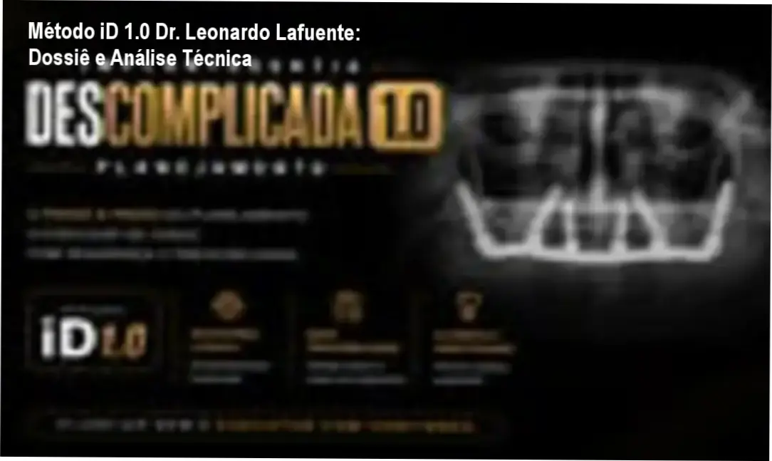 Interface do curso Método iD 1.0 do Dr. Leonardo Lafuente com foco em implantodontia prática