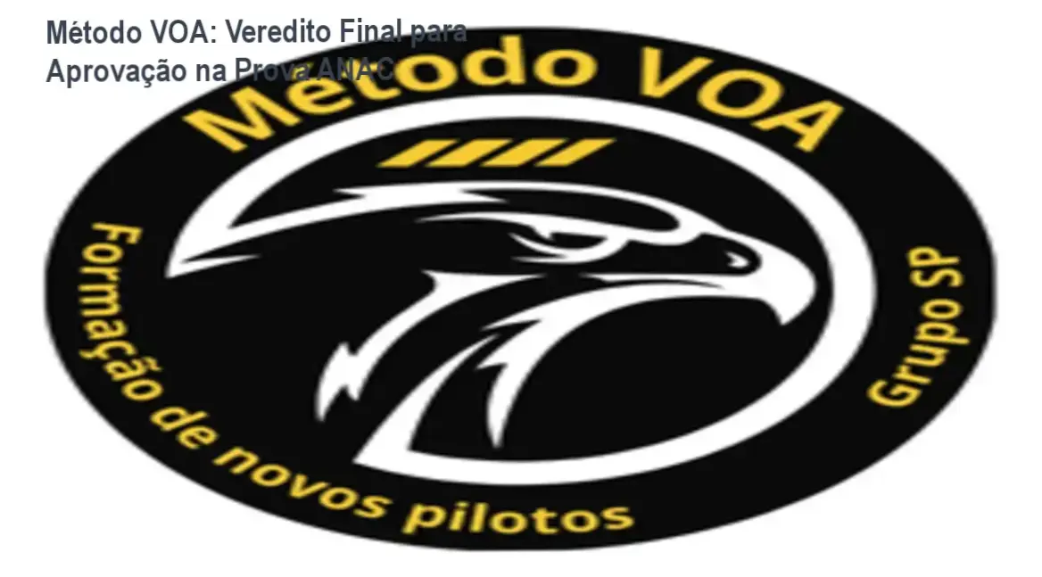 Interface do curso Método VOA para formação teórica de Piloto Privado de Avião