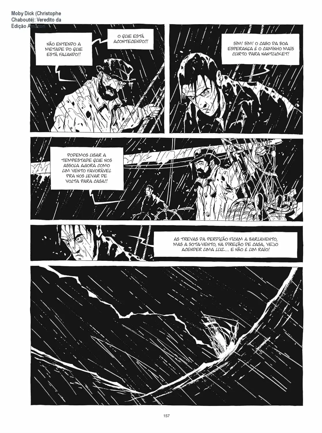 Capa dura da HQ Moby Dick de Christophe Chabouté, edição exclusiva Amazon