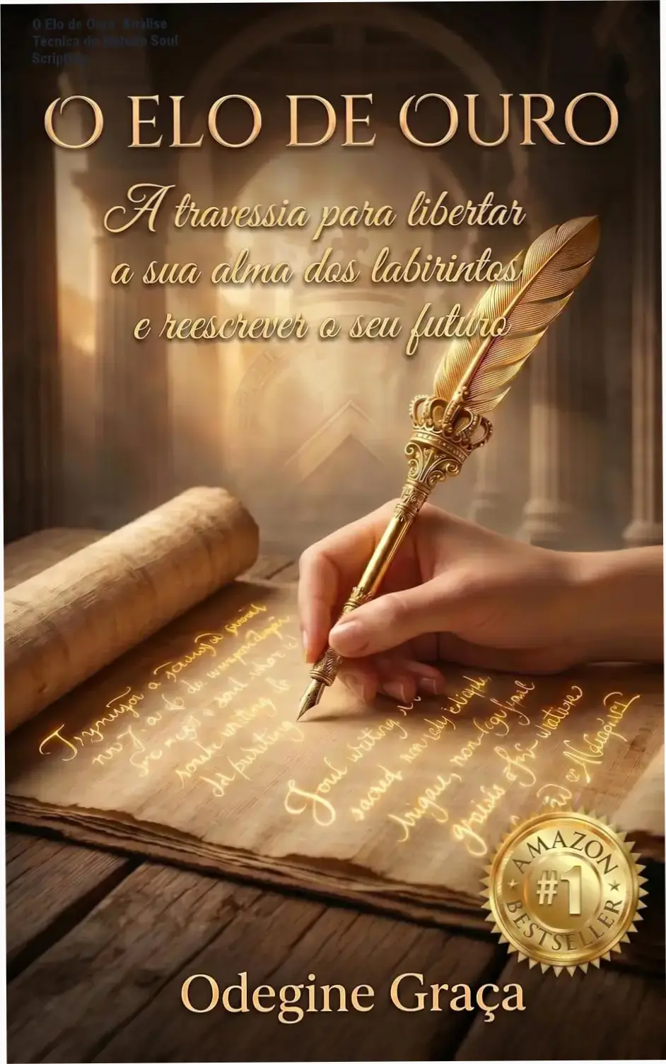 o elo de ouro soul scripting odegine graca O Elo de Ouro: Análise Técnica do Método Soul Scripting Capa do livro O Elo de Ouro de Odegine Graça focada em cura emocional e arquétipos