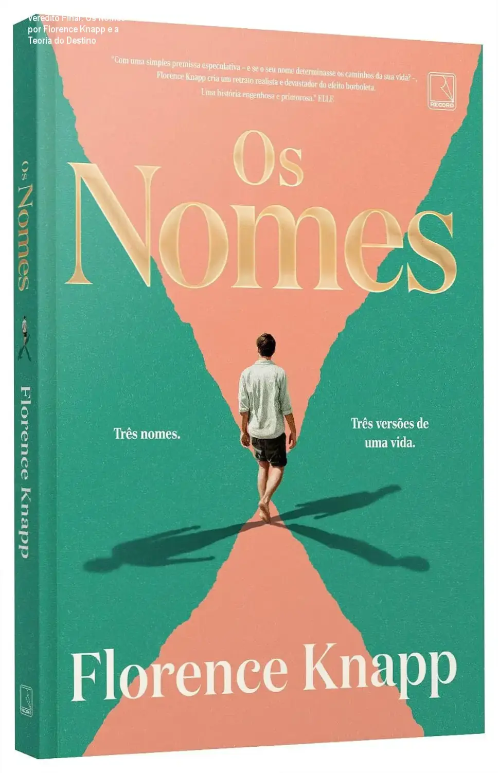Capa do livro Os nomes de Florence Knapp evidenciando a temática de escolhas e destino