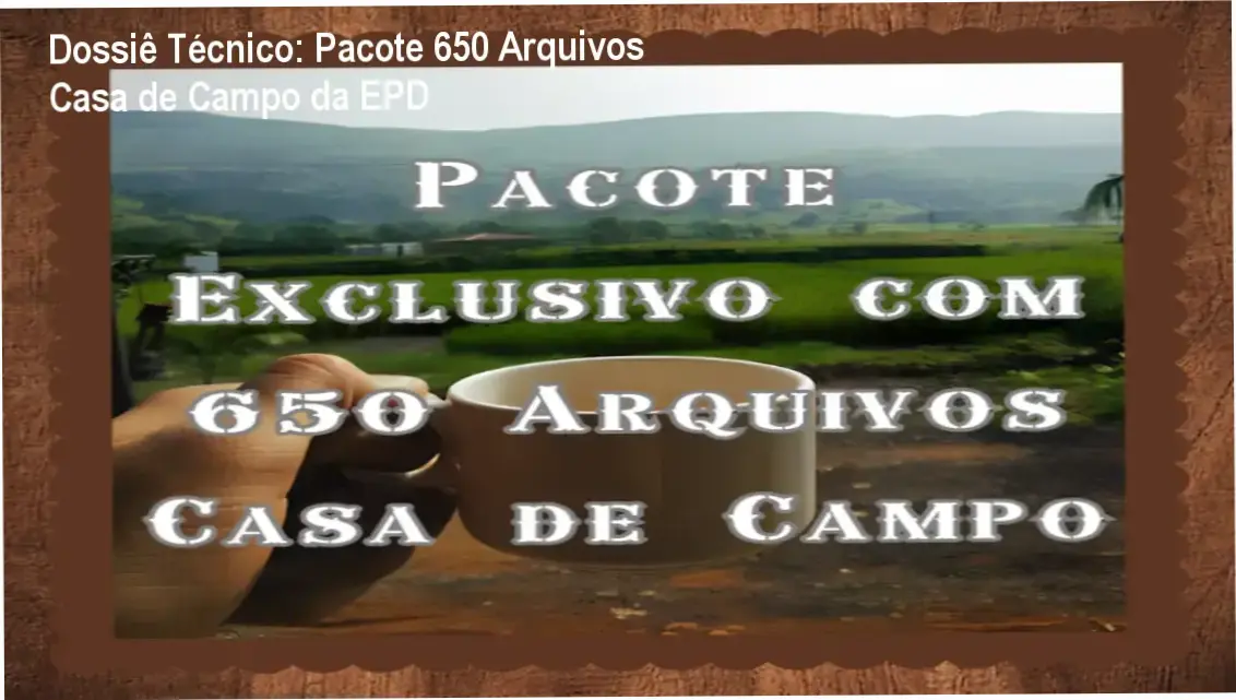 pacote 650 arquivos casa de campo epd projetos Dossiê Técnico: Pacote 650 Arquivos Casa de Campo da EPD Coleção de plantas arquitetônicas e arquivos DWG de casas de campo para referência técnica