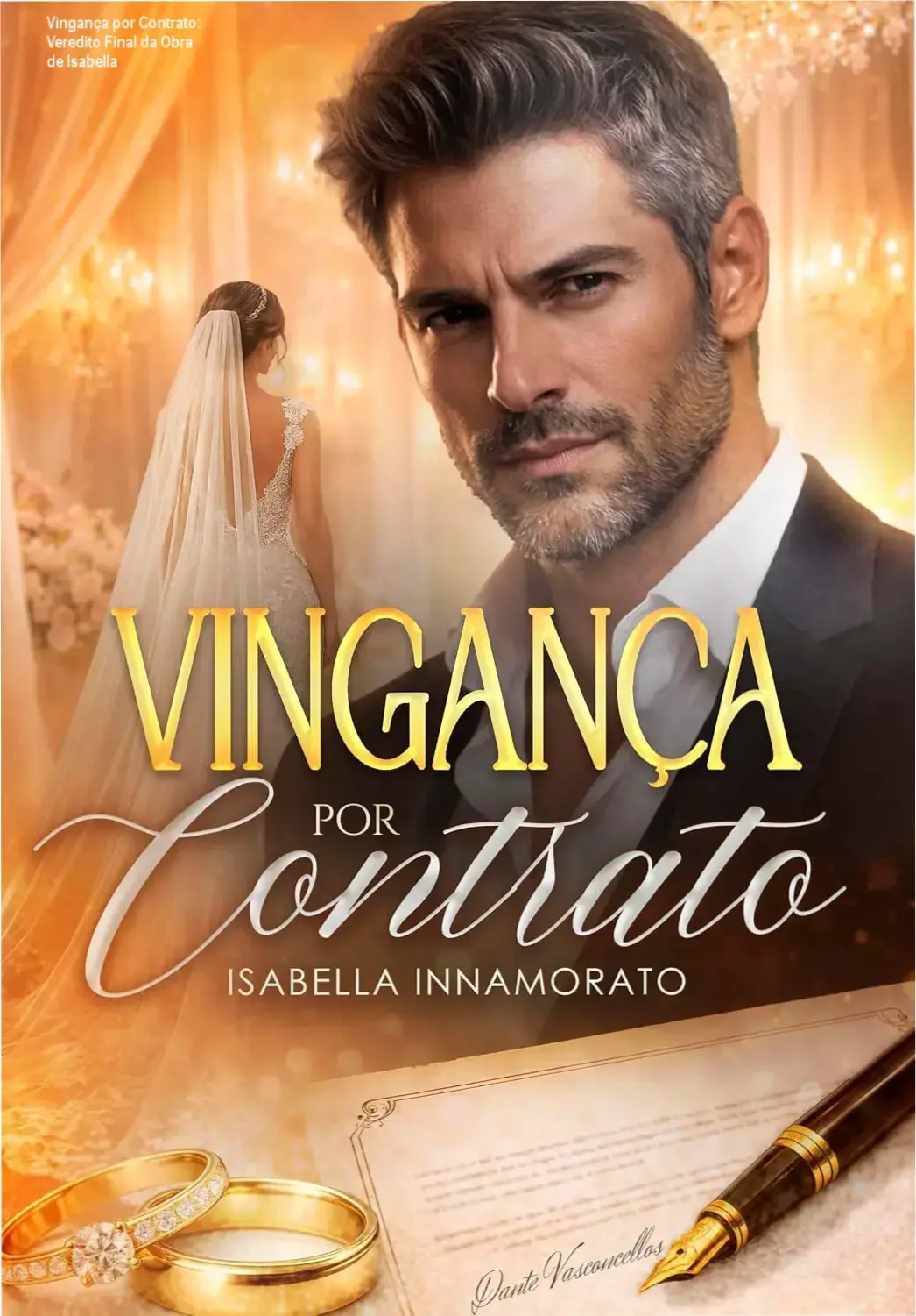Capa do livro Vingança por Contrato de Isabella Innamorato focada no drama romântico