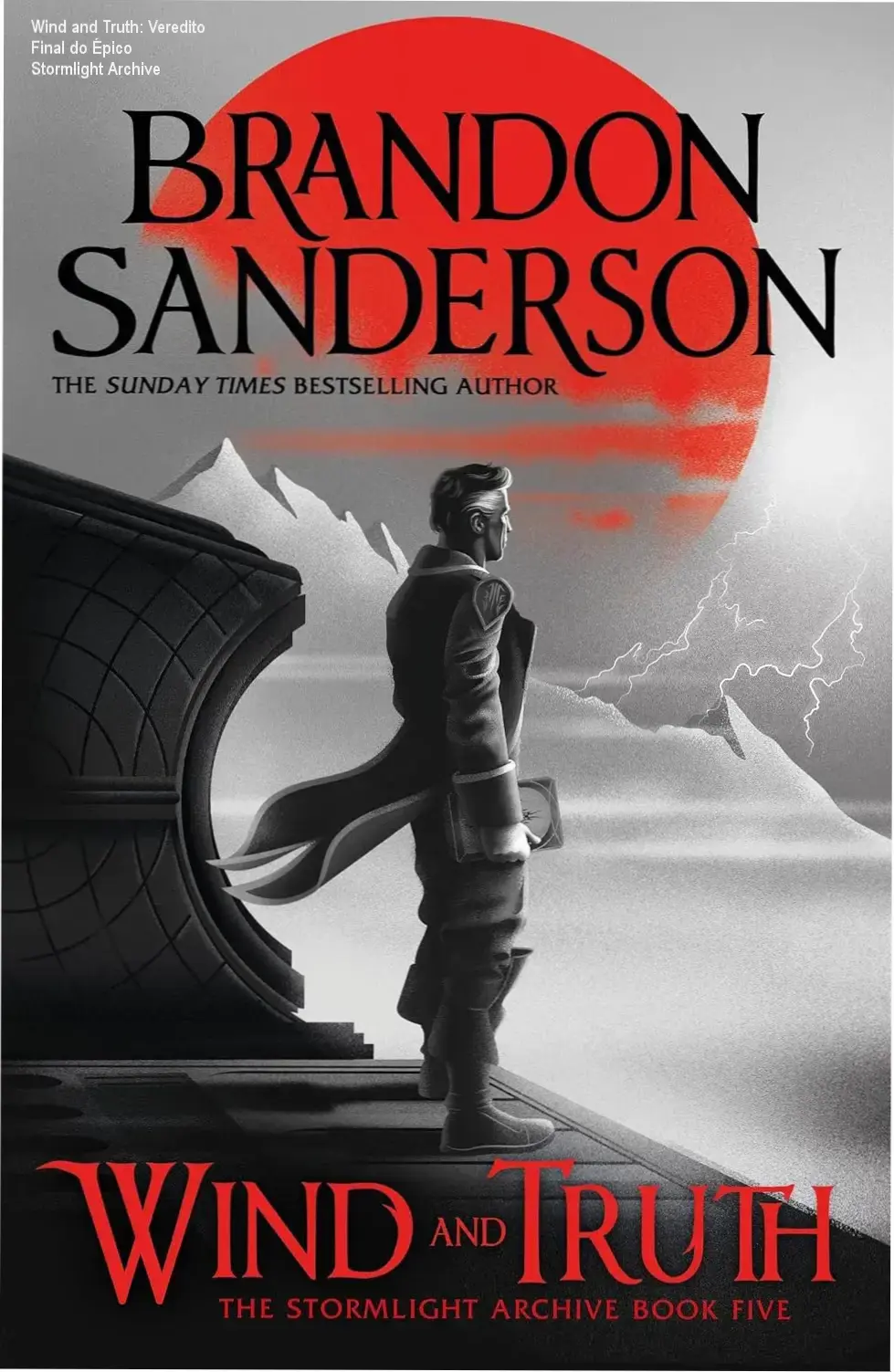 Capa do livro Wind and Truth de Brandon Sanderson, quinto volume de Stormlight Archive
