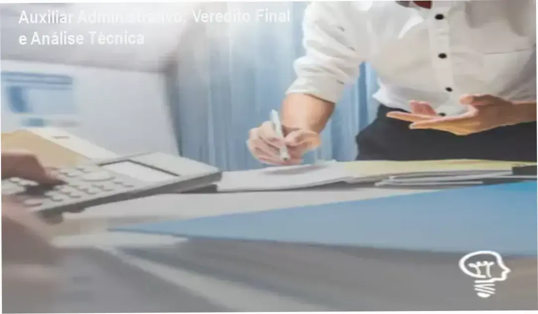 Interface do curso de Auxiliar Administrativo com foco em rotinas administrativas e informática