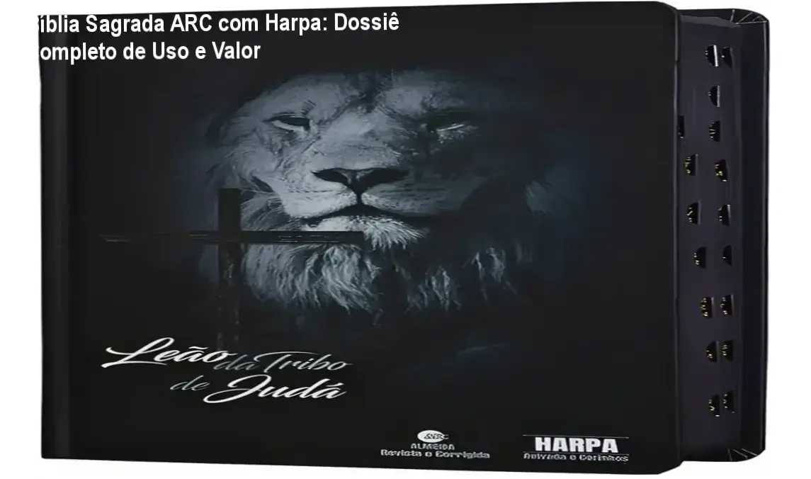 Bíblia Sagrada Almeida Revista e Corrigida com harpa e capa luxo