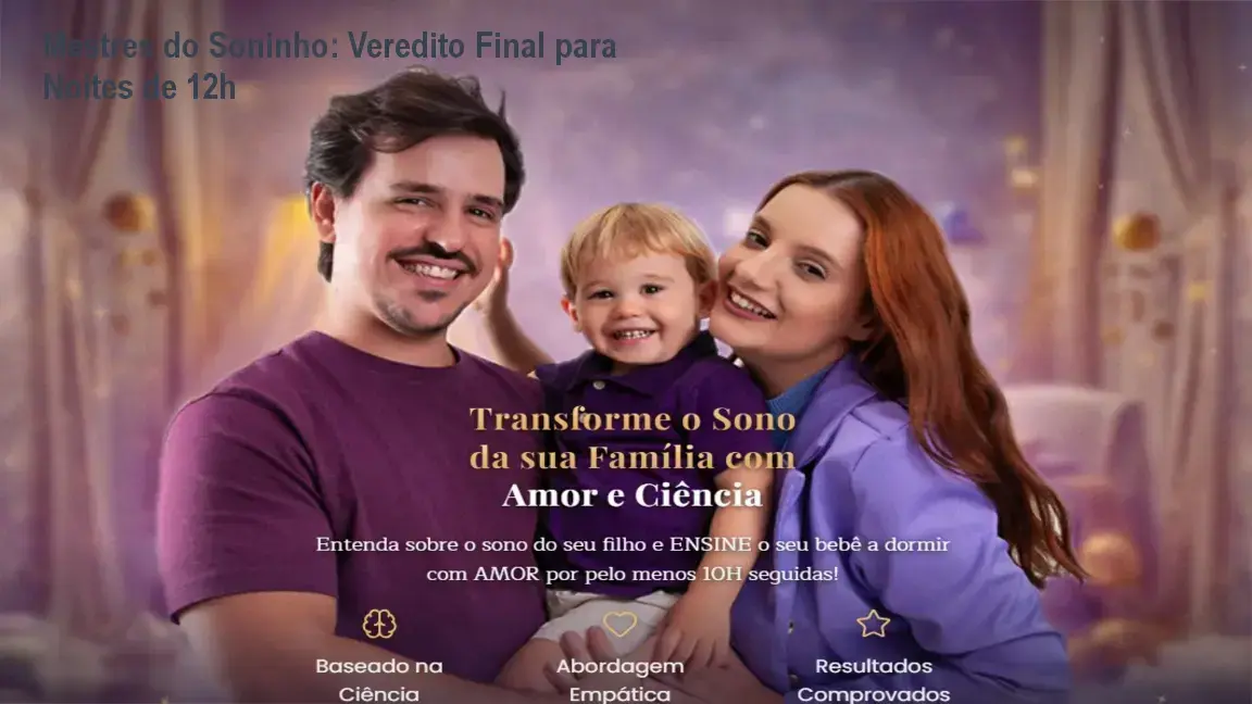curso mestres do soninho metodo sono bebe Mestres do Soninho: Veredito Final para Noites de 12h Bebê dormindo tranquilamente no berço aplicando o método Mestres do Soninho