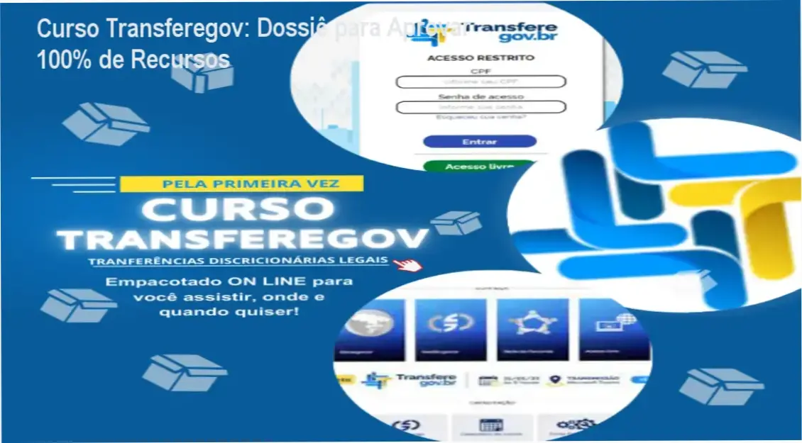 curso transferegov adriana abrantes gestao publica Curso Transferegov: Dossiê para Aprovar 100% de Recursos Interface da plataforma Transferegov detalhando a gestão de transferências discricionárias legais