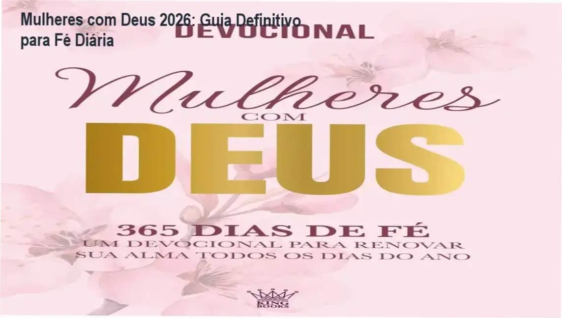 Livro Devocional Mulheres com Deus 2026 com espaço para anotações e reflexões diárias