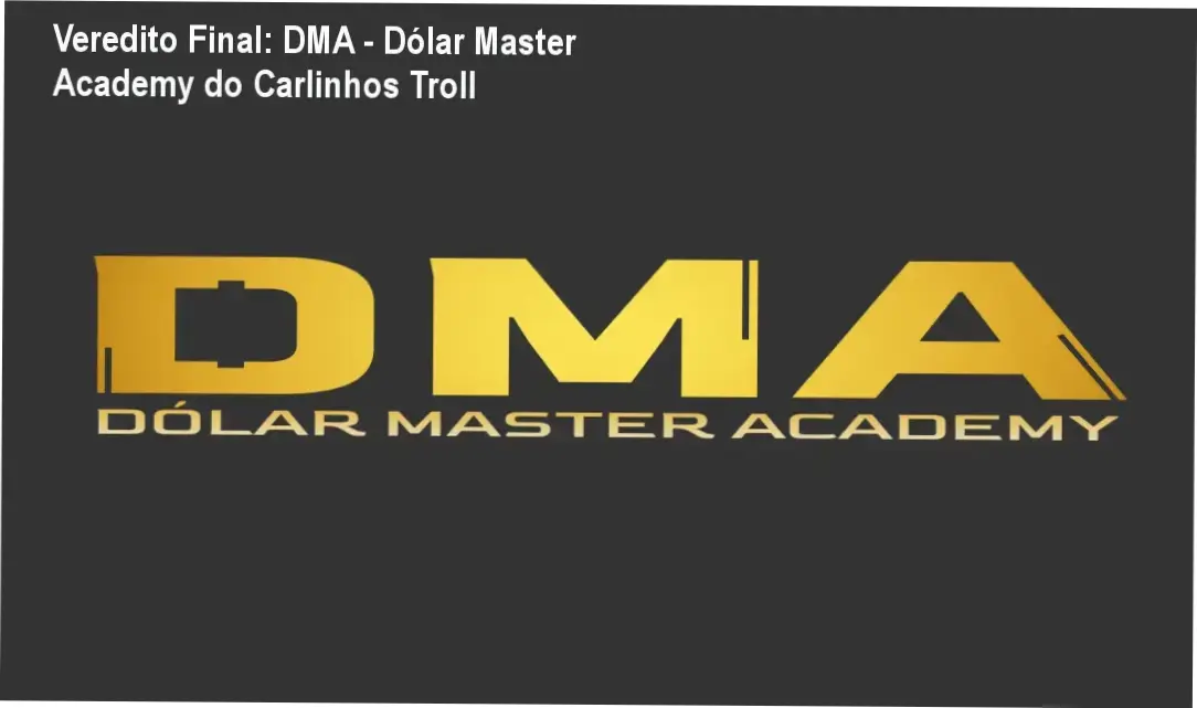 Interface do curso DMA Dólar Master Academy de Carlinhos Troll focada em faturamento em dólar